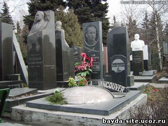 Памятник на могиле Байдукова